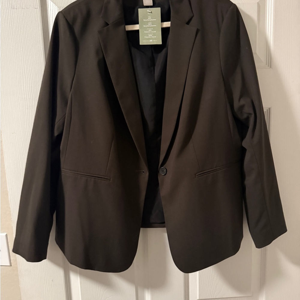H&M Black Single-Button Blazer